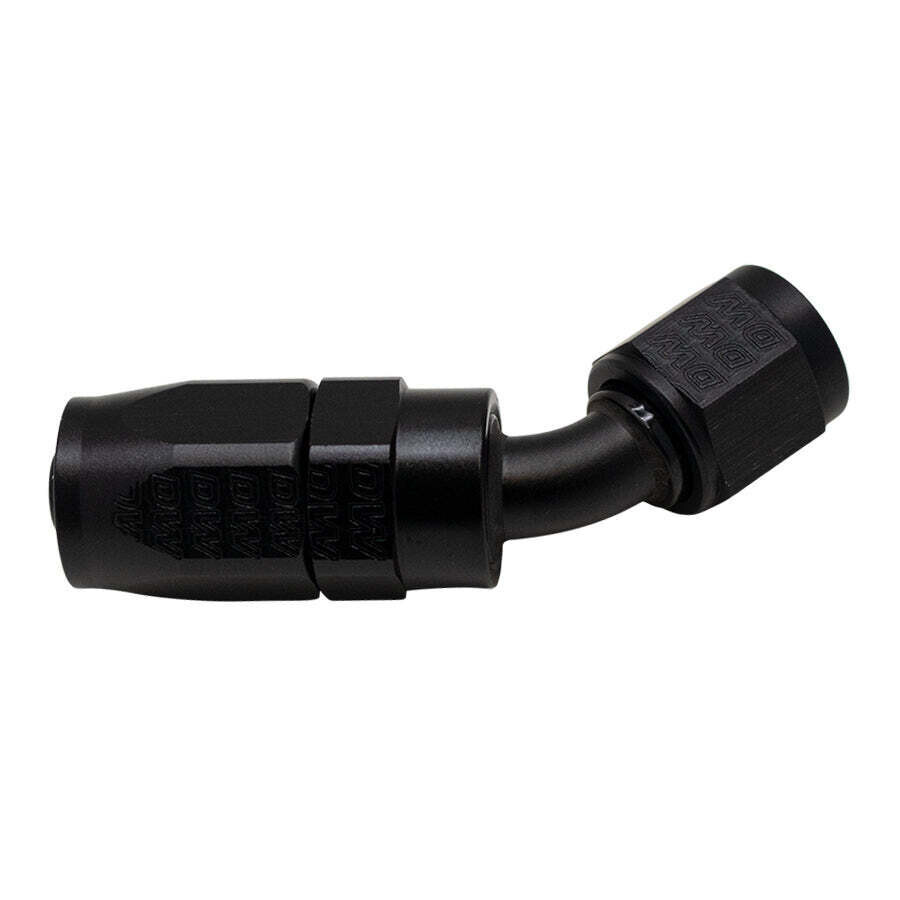 DEATSCHWERKS - 6AN Female Swivel 45-Degree Hose End CPE Anodized Matte Black