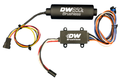 DEATSCHWERKS - DW650iL 650LPH Brushless In-Line Fuel Pump with Single-Speed/Dual-Speed Controller