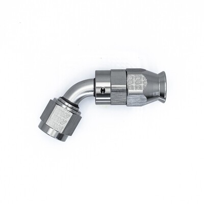 DEATSCHWERKS - Titanium 60 Deg 6AN Female Flare Swivel PTFE Hose End w/Olive Insert