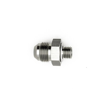 DEATSCHWERKS - 8AN Male Flare to M12 X 1.5 Male Metric Adapter w/Crush Washer