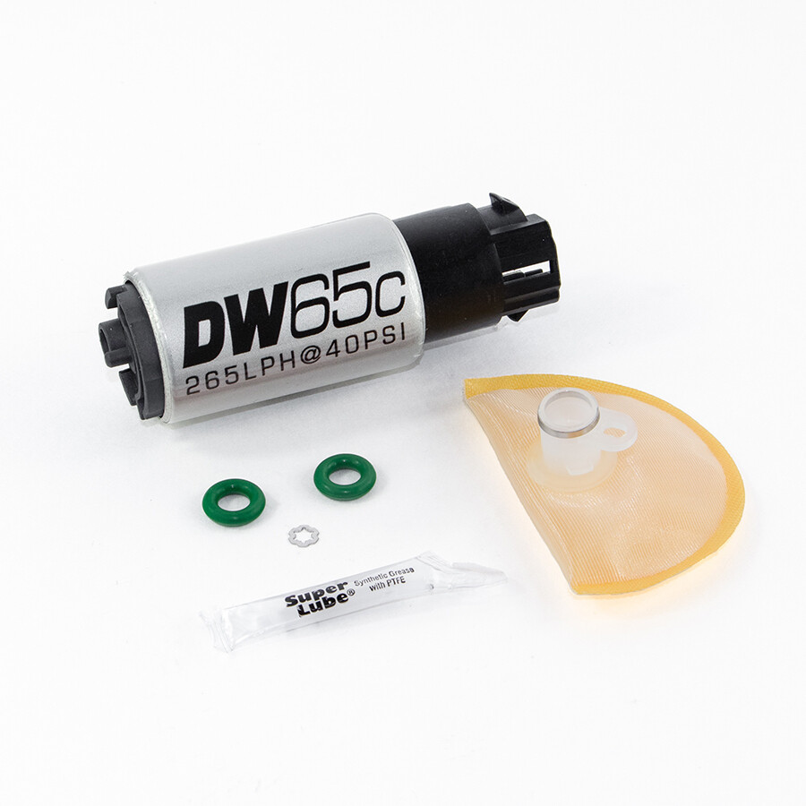 DEATSCHWERKS - DW65C 265lph Compact Fuel Pump w/Mounting Clips + Install Kit (WRX 08-14/STi 2008+)