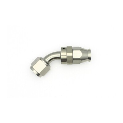DEATSCHWERKS - 45 Deg 8AN Female Swivel PTFE Hose End w/Olive Insert