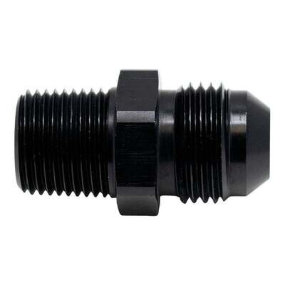 DEATSCHWERKS - 8AN Male Flare to 3/8 Inch Male NPT Adapter Anodized Matte Black