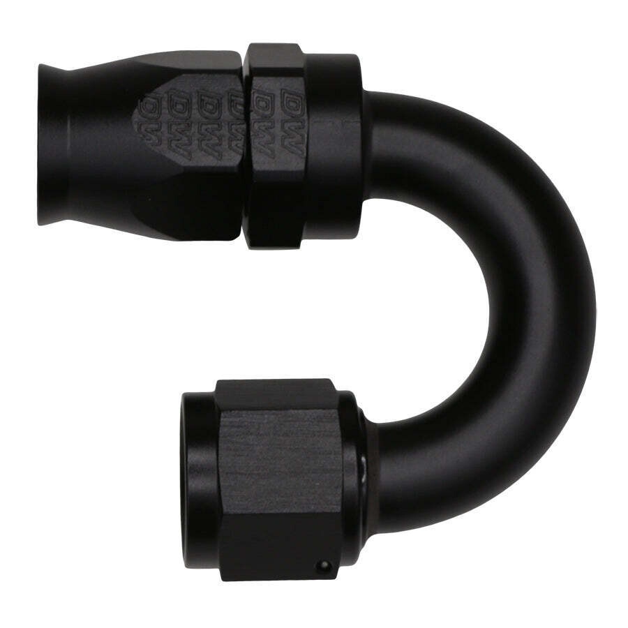 DEATSCHWERKS - 10AN Female Flare Swivel 180-Degree Hose End CPE Anodized Matte Black