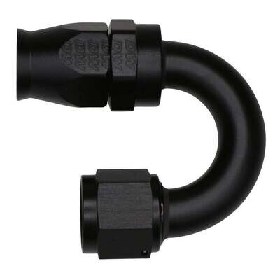 DEATSCHWERKS - 10AN Female Flare Swivel 180-Degree Hose End CPE Anodized Matte Black