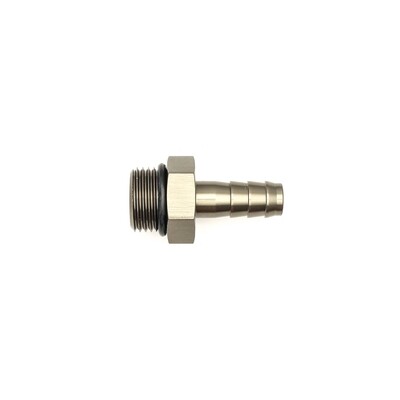 DEATSCHWERKS - 8AN ORB Male to 3/8&quot; Male Triple Barb Fitting w/O-Ring