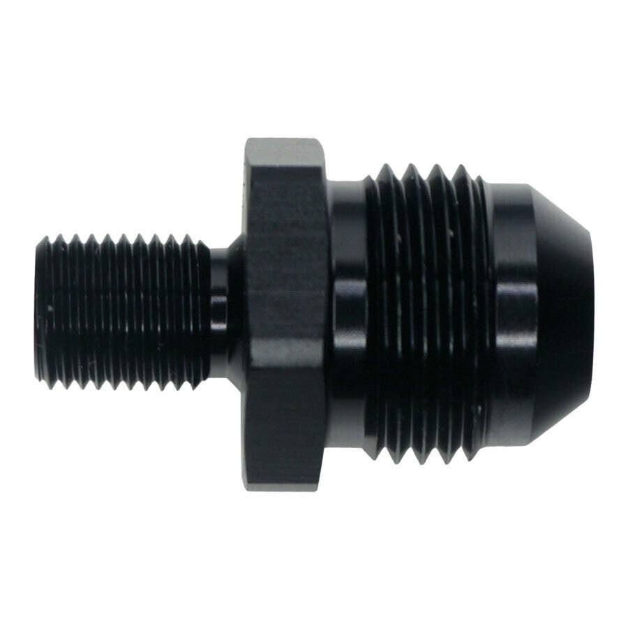 DEATSCHWERKS - 8AN to M10 X 1.0 Metric Adapter Anodized Matte Black