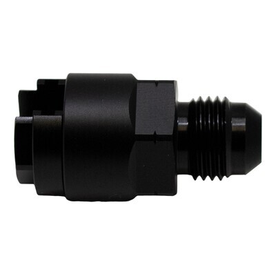 DEATSCHWERKS - 6AN Male to 1/4 EFI Quick Connect Adapter Anodized Matte Black