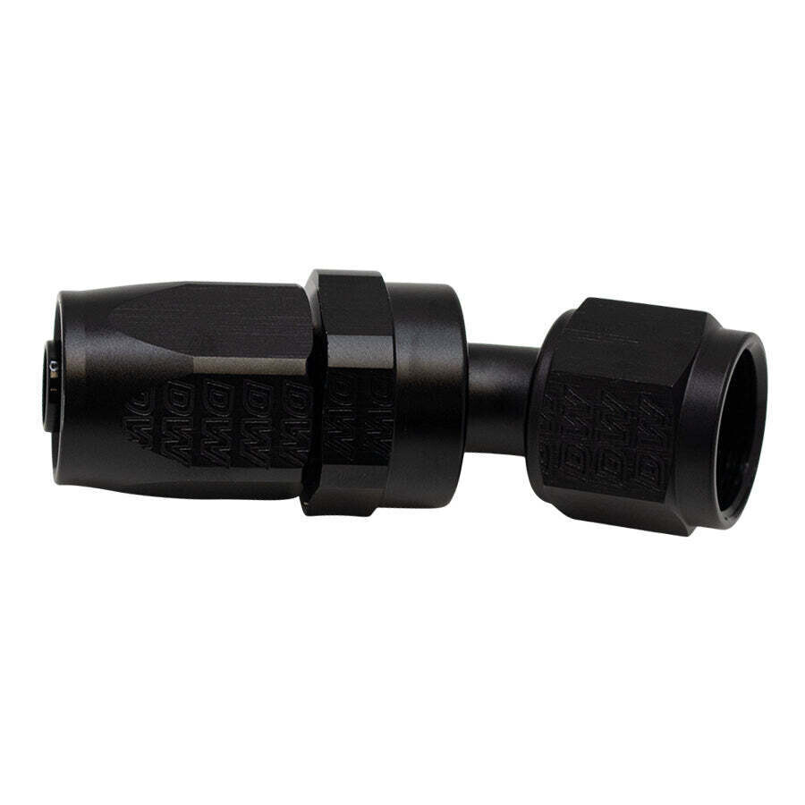 DEATSCHWERKS - 8 AN Female Flare Swivel 30-Degree Hose End CPE Anodized Matte Black