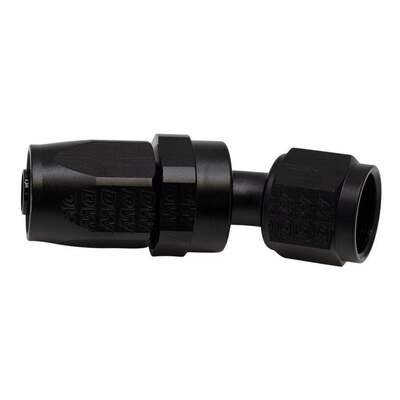 DEATSCHWERKS - 8 AN Female Flare Swivel 30-Degree Hose End CPE Anodized Matte Black