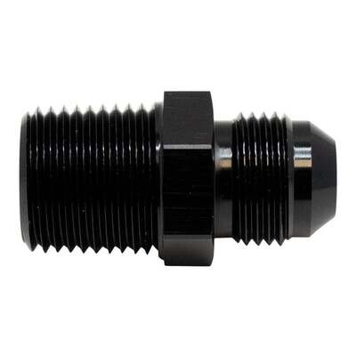 DEATSCHWERKS - 8AN Male Flare to 1/2 Inch Male NPT Adapter Anodized Matte Black