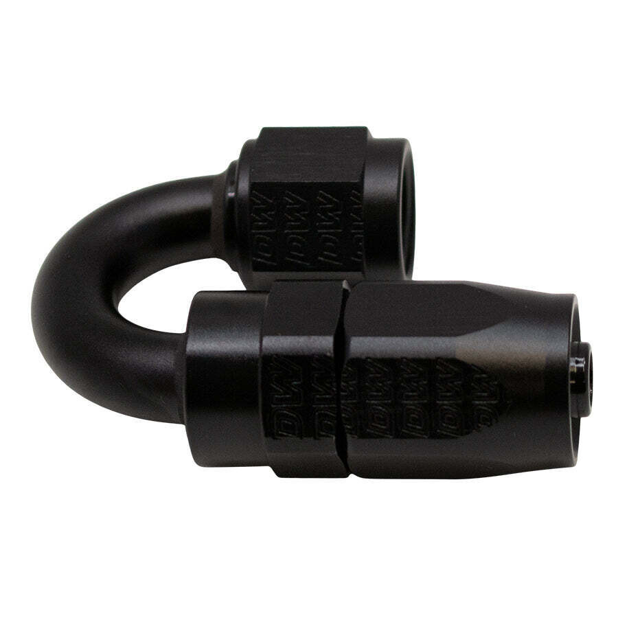 DEATSCHWERKS - 6AN Female Swivel 180-Degree Hose End CPE Anodized Matte Black