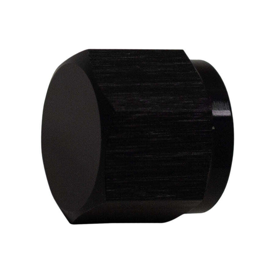 DEATSCHWERKS - 6AN Female Flare Cap Anodized Matte Black