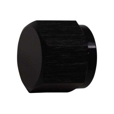 DEATSCHWERKS - 6AN Female Flare Cap Anodized Matte Black