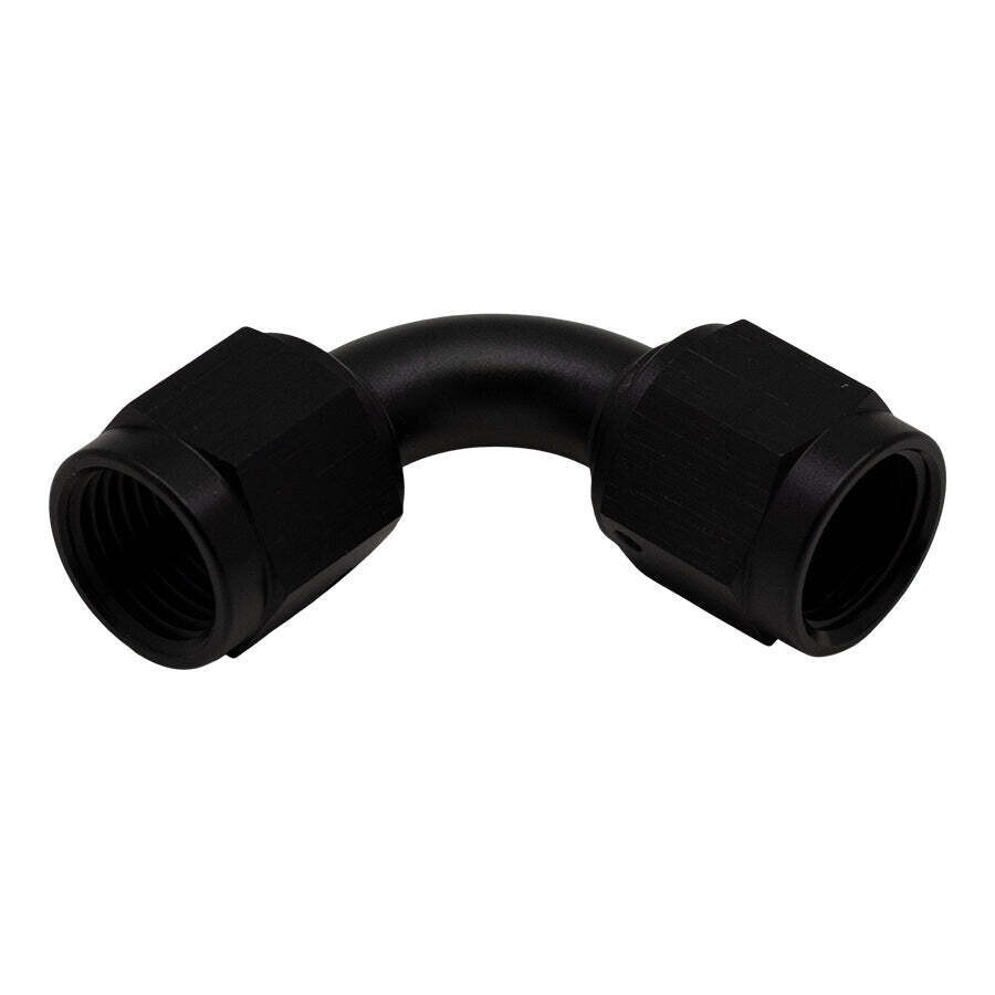 DEATSCHWERKS - 6AN 90-Degree to 6AN 90-Degree Coupler Anodized Matte Black