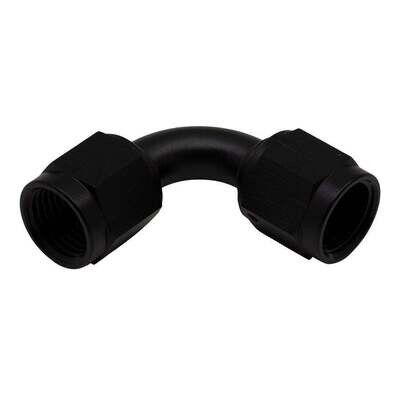 DEATSCHWERKS - 6AN 90-Degree to 6AN 90-Degree Coupler Anodized Matte Black