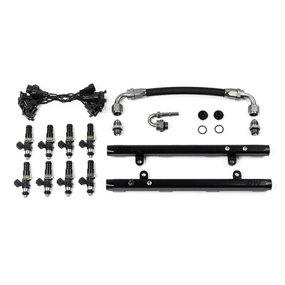 DEATSCHWERKS - Coyote 5.0 Fuel Rails w/Crossover + 1500cc/min Injectors (Mustang/F-150 11-17)