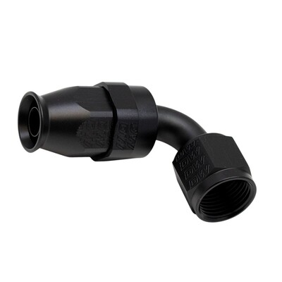 DEATSCHWERKS - 8AN Female Swivel 90-Degree Hose End PTFE Anodized Matte Black