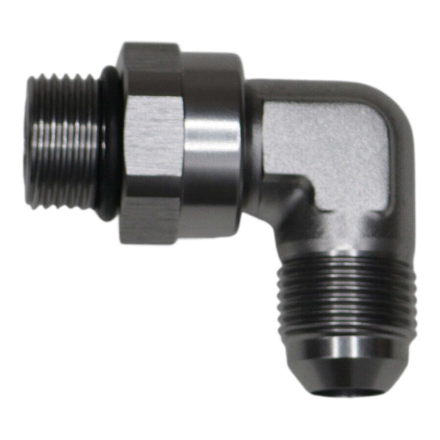 DEATSCHWERKS - 8AN to 8AN Flare 90-Degree Fitting Anodized DW Titanium