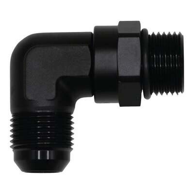 DEATSCHWERKS - 10AN to 10AN Flare 90-Degree Fitting Anodized Matte Black