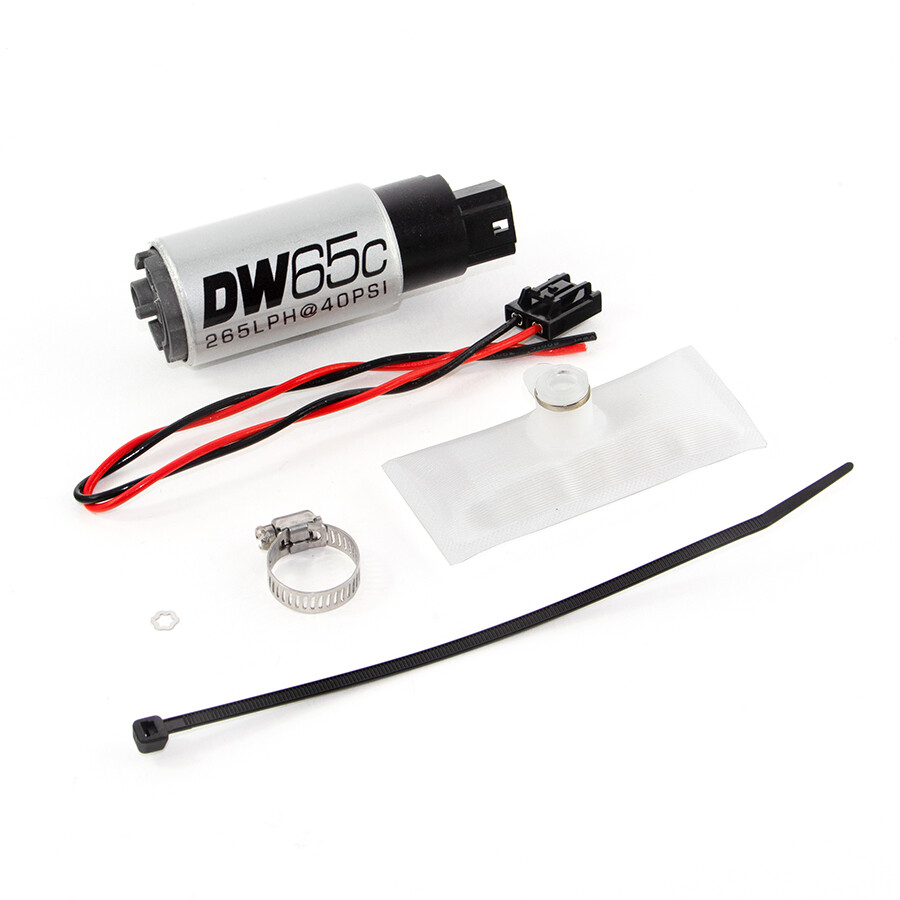 DEATSCHWERKS - DW65C 265lph Compact Fuel Pump w/Install Kit (BMW 3 88-91)