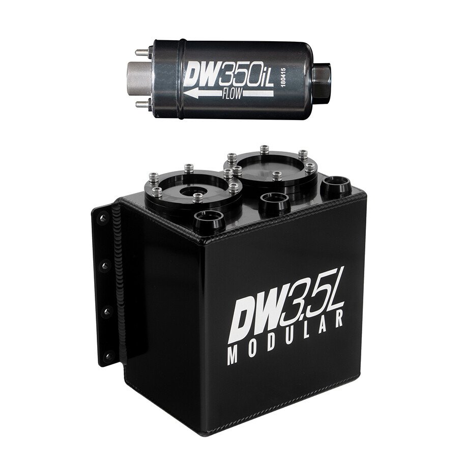 DEATSCHWERKS - 3.5L Surge Tank w/ 1 x 350il In-Line Fuel Pump