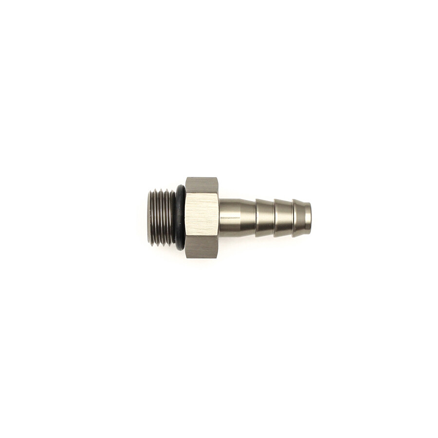 DEATSCHWERKS - 6AN ORB Male to 5/16&quot; Male Triple Barb Fitting w/O-Ring