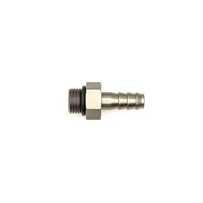 DEATSCHWERKS - 6AN ORB Male to 5/16&quot; Male Triple Barb Fitting w/O-Ring