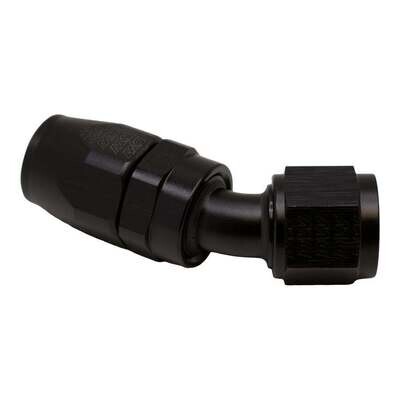 DEATSCHWERKS - 10AN Female Flare Swivel 30-Degreehose End CPE Anodized Matte Black