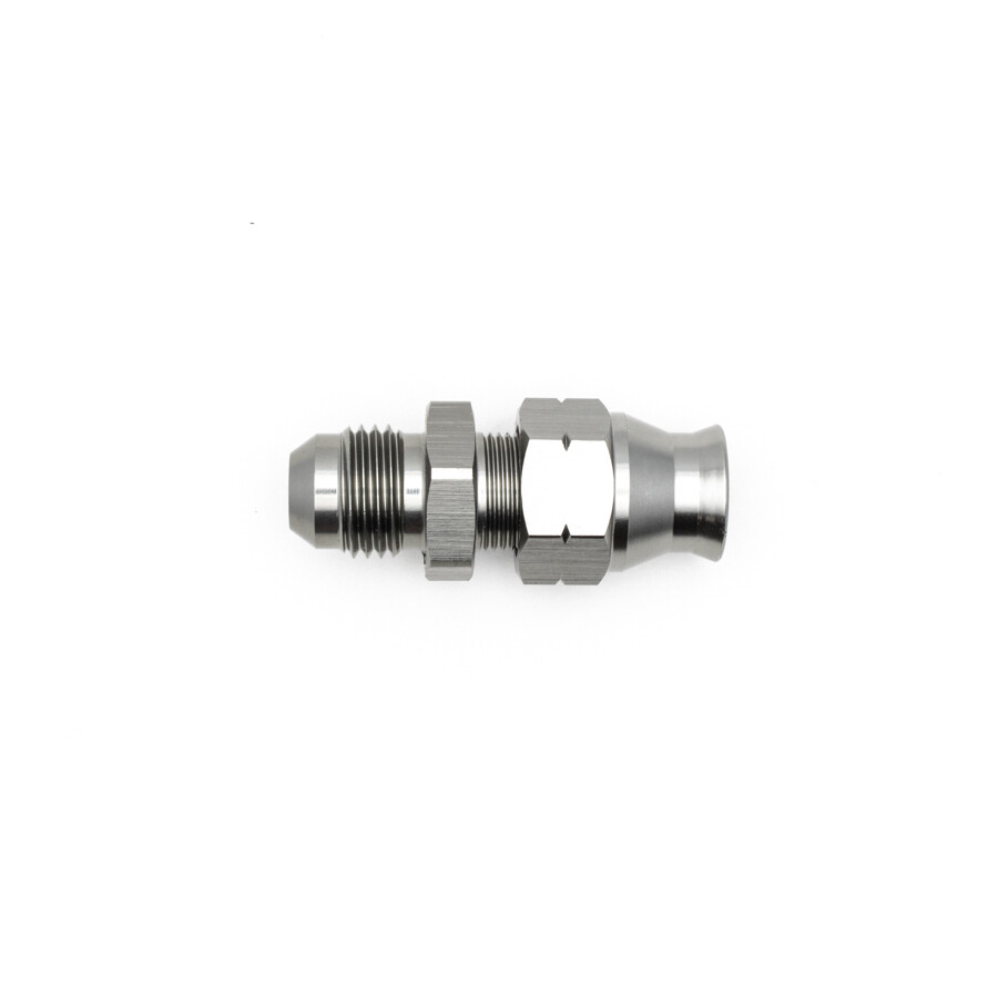 DEATSCHWERKS - 6AN Male Flare to 5/16&quot; Hardline Compression Adapter w/Olive Insert