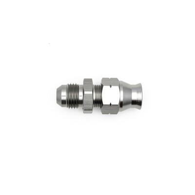 DEATSCHWERKS - 6AN Male Flare to 5/16&quot; Hardline Compression Adapter w/Olive Insert