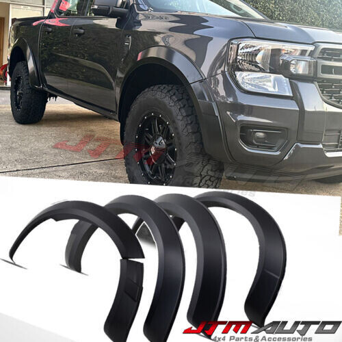 JTM AUTO - 4 Inch Slim Fender Flares Black Guard To Suit Ford Ranger NEW-GEN XL XLS 2022+