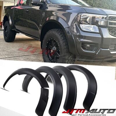 JTM AUTO - 4 Inch Slim Fender Flares Black Guard To Suit Ford Ranger NEW-GEN XL XLS 2022+