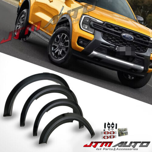 JTM AUTO - 6 Inch Fender Flares Black Guard For Ford Ranger NEW-GEN Wildtrak 2022 2023+