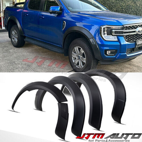 JTM AUTO - 4 Inch Slim Fender Flares Black Guard To Suit Ford Ranger NEW-GEN XLS XLT 2022+