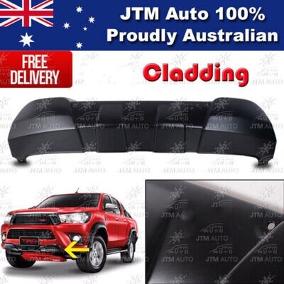 JTM AUTO - Front Bumper Cladding Guard Suitable For Toyota Hilux 2015-2019
