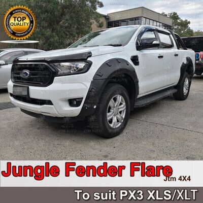 JTM AUTO - Jungle Black Fender Flares Wheel Arch To Suit Ford Ranger PX3 XLS/XLT 2018-2021