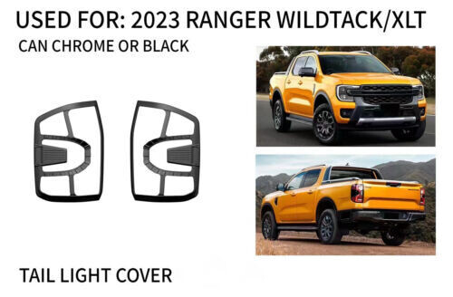 JTM AUTO - Black Tail Light Trim Cover Suitable For Ford Ranger New-Gen 2022+