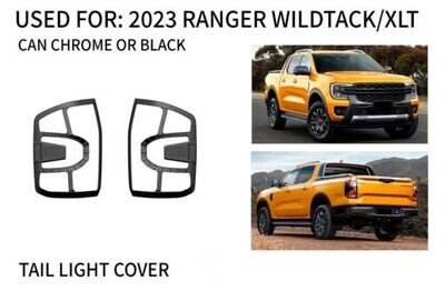 JTM AUTO - Black Tail Light Trim Cover Suitable For Ford Ranger New-Gen 2022+