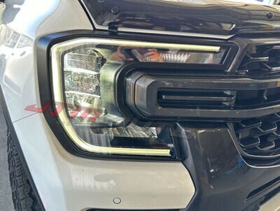JTM AUTO - MATT Black Head Light Trim Cover To Suit Ford New Gen Ranger 2022+ MY22