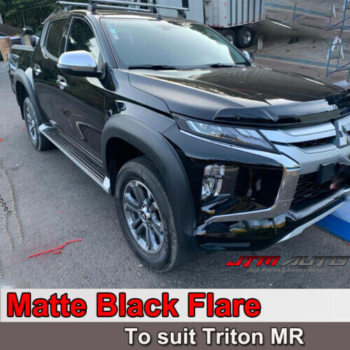 JTM AUTO - Matte Black Fender Flares Wheel Arch To Suit Mitsubishi Triton MR 2018+