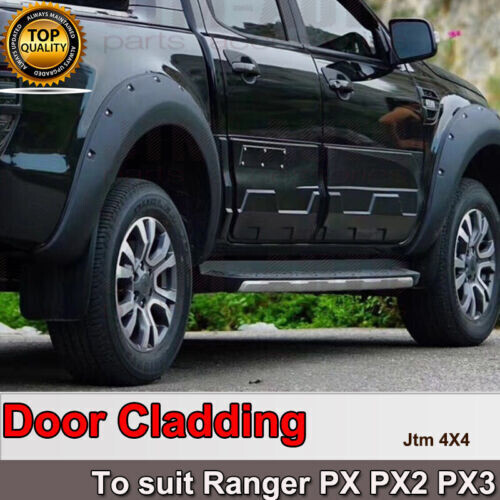 JTM AUTO - NEW Side Door Body Molding Cladding Trim To suit Ford Ranger PX PX2 PX3 2012-2021