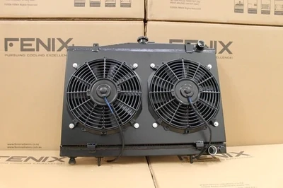 FENIX - SKYLINE R33 R34 GTS-T GT-R FULL ALLOY PERFORMANCE RADIATOR &amp; FAN SHROUD KIT