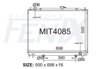 FENIX - MITSUBISHI PAJERO NS NT PETROL RADIATOR
