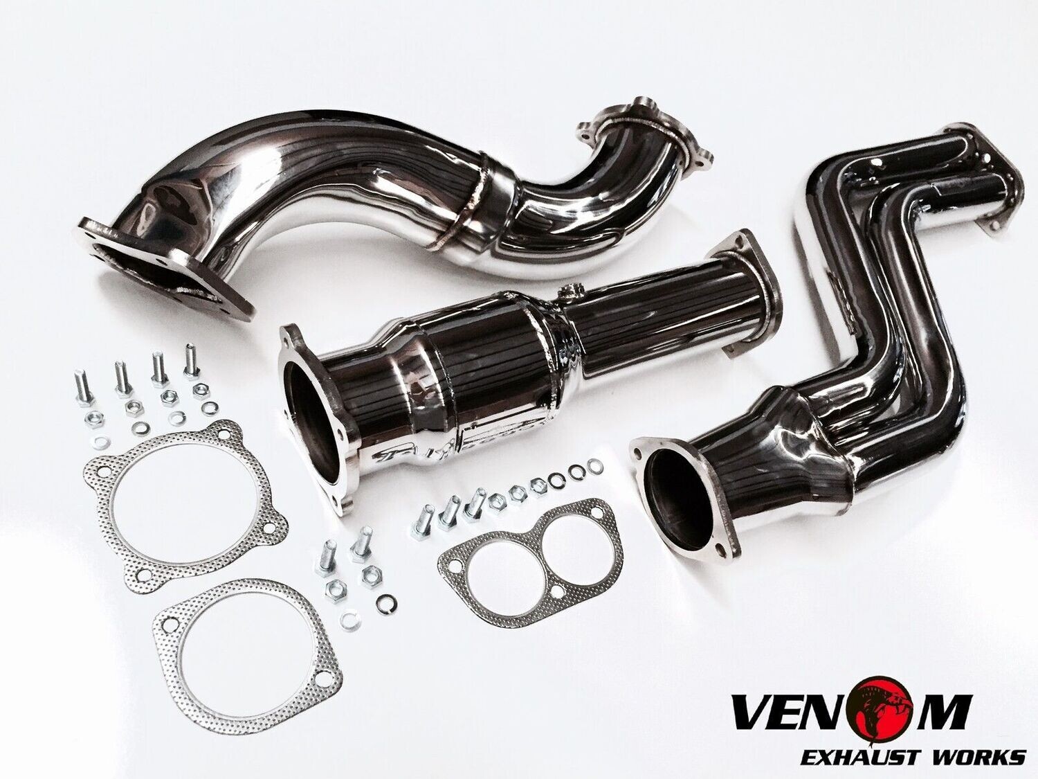 VENOM - BA BF TURBO 4&quot; DUMP PIPE, CAT &amp; Y PIPE - Ford BF XR6 F6 Ford FPV Exhaust