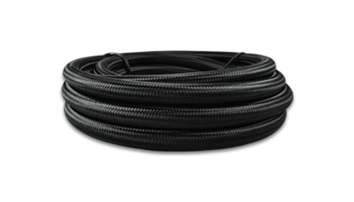 -6 AN Black Nylon Braided Flex Hose