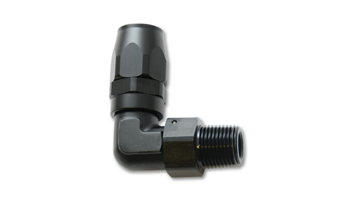 Male NPT 90 Degree Hose End Fitting Hose Size: -12AN Pipe Thread: 3/4 NPT