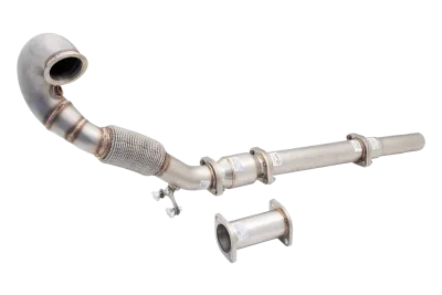XForce 3in Dump-Pipe and Cat Kit - Stainless Steel (Golf GTI Mk7/7.5 13-21/Mk8 21+)