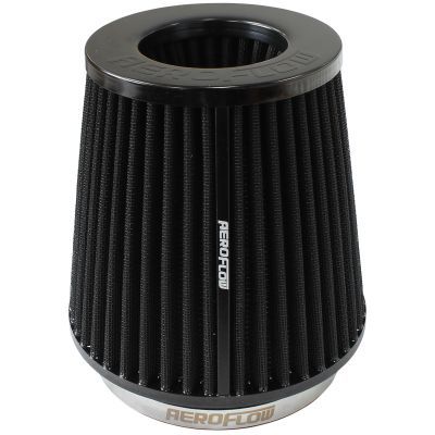 AEROFLOW - 5&quot; Clamp-On Inverted Tapered Pod Filter with Black End