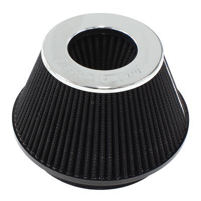 AEROFLOW - 6&quot; (153mm) Clamp-On Steel Top Inverted Tapered Pod Filter with Chrome End